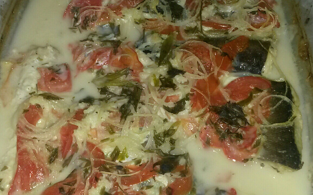 Filé de peixe com leite de coco fácil