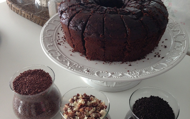 Bolo de chocolate fofinho