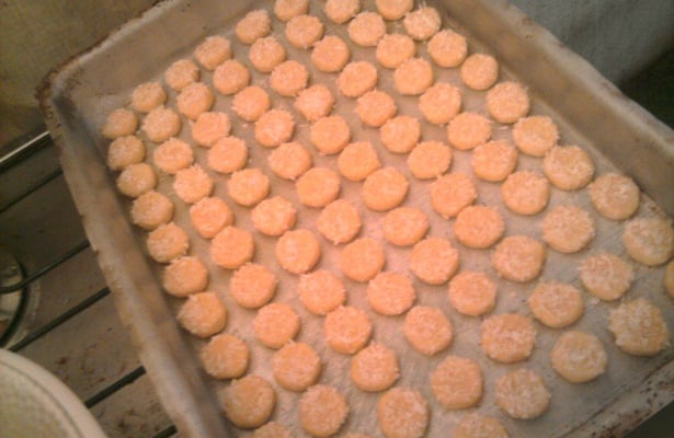 Biscoitos amanteigados de coco da Danny