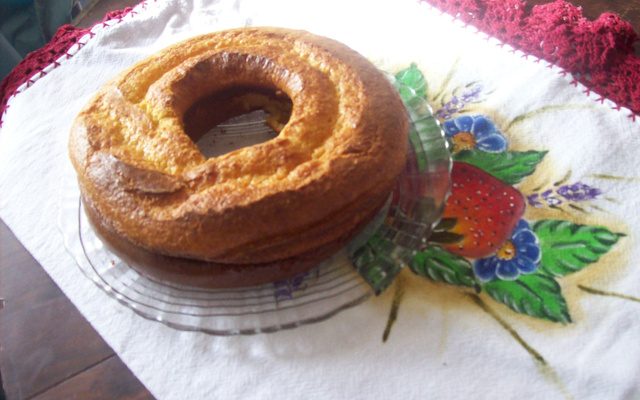 Bolo cremoso de milho