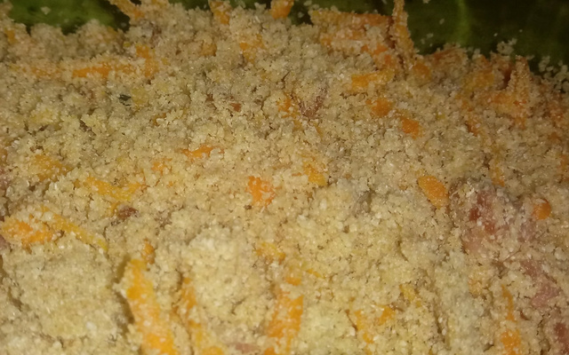 Farofa de bacon com cenoura