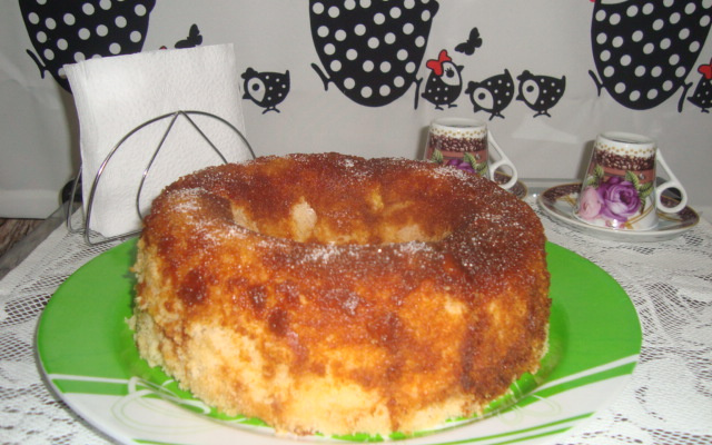 Bolo de banana rápido no micro-ondas
