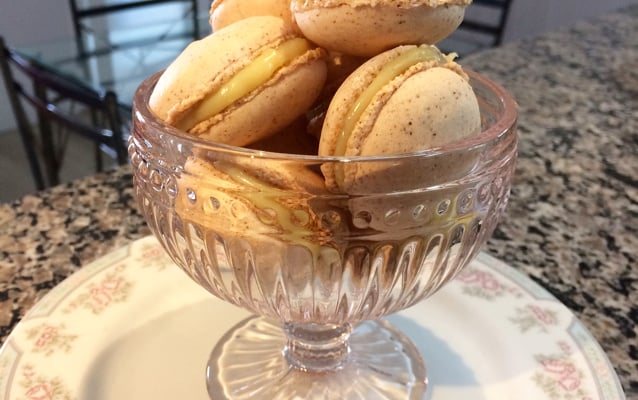 Macaron de limão siciliano