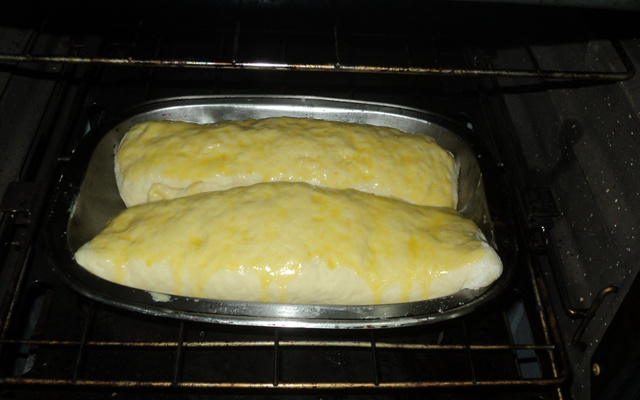 Pão caseiro com fermento em pó da Denise