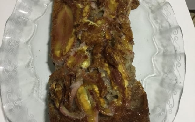 Bolo de banana, tapioca e aveia