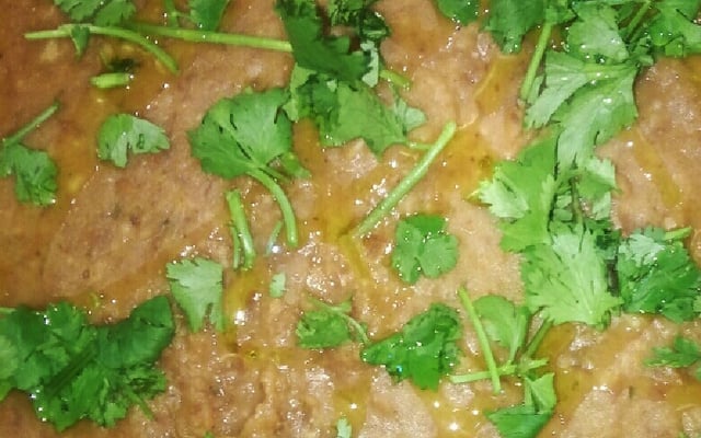 Feijão com  leite de coco