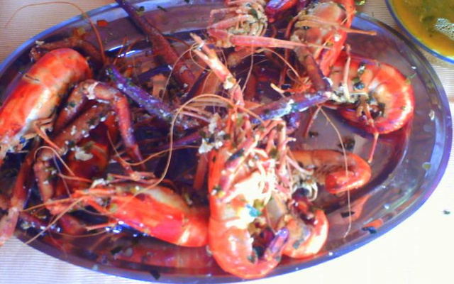 Camarão pitu ao bafo