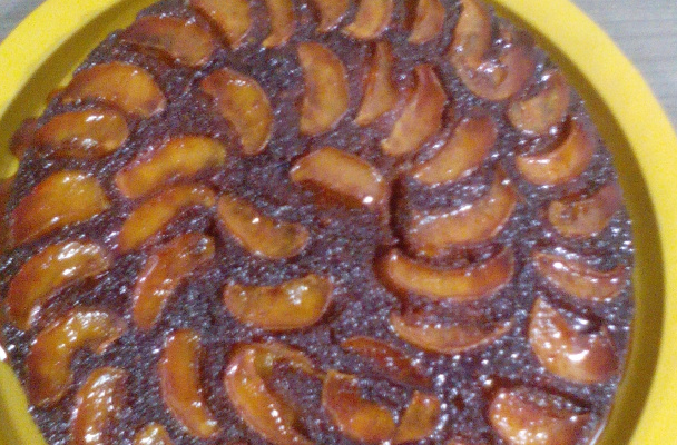 Bolo invertido de maçã