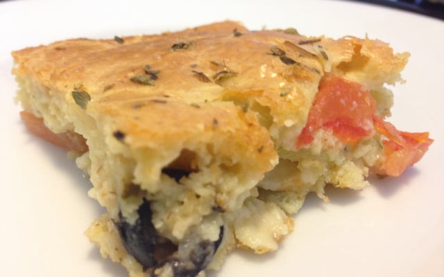 Torta de liquidificador vegetariana sem glúten