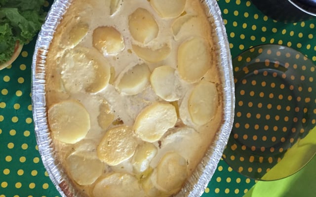 Frango assado ao creme de leite