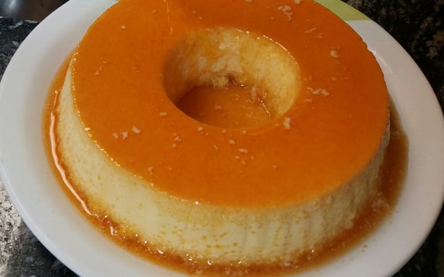 Pudim de leite condensado e milho