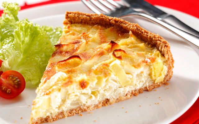 Quiche de alho-poró