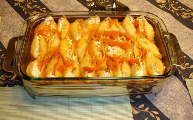 Conchiglione com Ricota Defumada