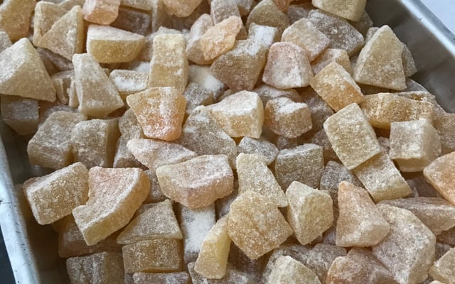 Doce de mamão cristalizado