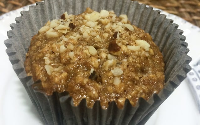 Bolo de aveia e banana