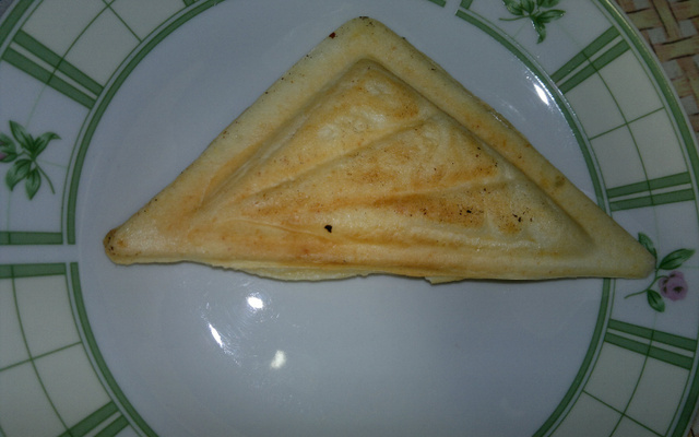 Pão de queijo de sanduicheira