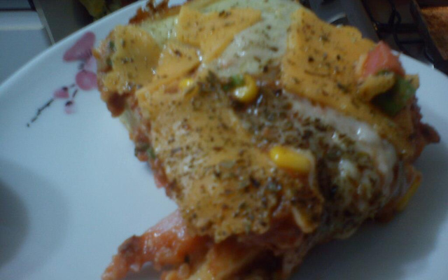 Torta -Pizza rápida de sardinha