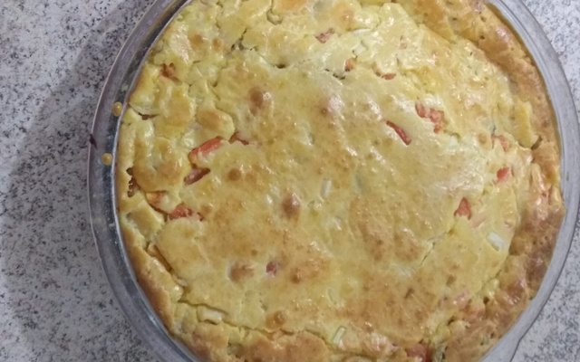 Torta de palmito com azeitonas