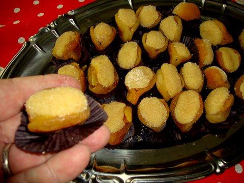 Damascos recheados do Lúcio Cezar