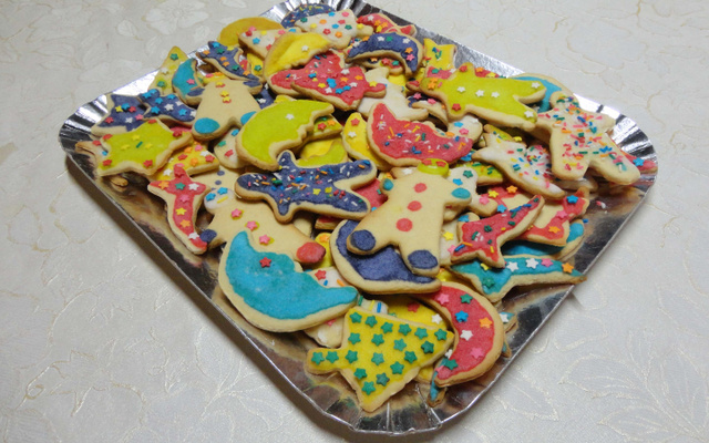 Bolacha de Natal decorada da Vó Lena