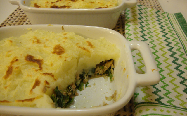 Empadão de atum e espinafre