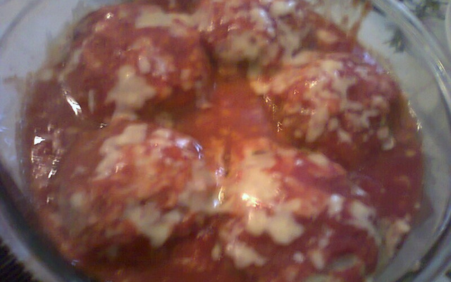 Polpetone assado e recheado