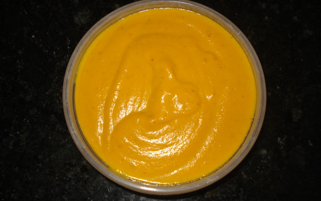 Purê cremoso de cenoura