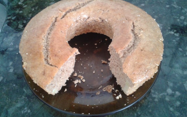 Bolo de banana com canela