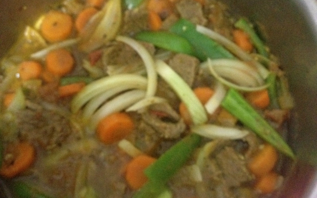 Picadinho de bife de alcatra ou contra filé