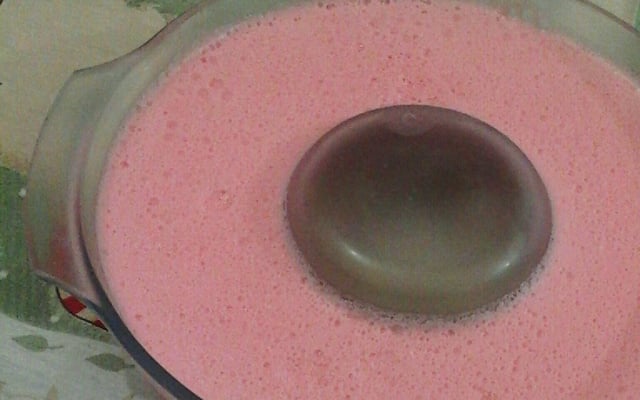 Gelatina cremosa com leite