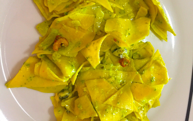 Macarrão com gorgonzola