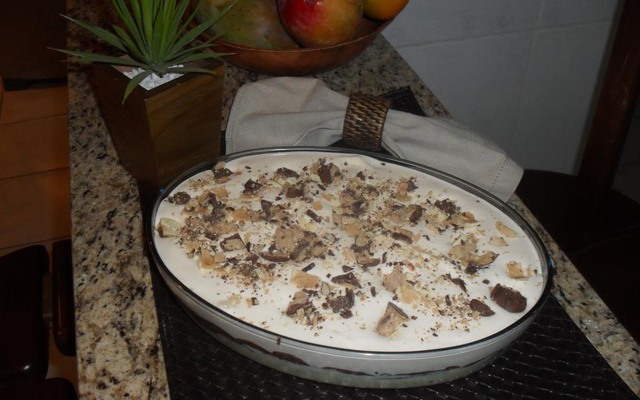 Pavê de sonho de valsa e outro branco