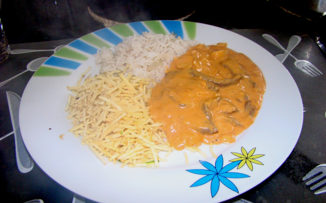 Estrogonofe de filé para duas pessoas