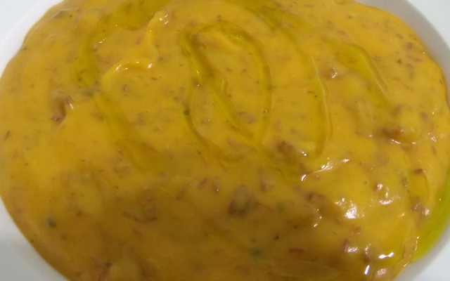 Creme de abóbora com carne seca