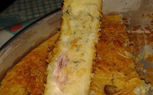 Bolo salgado de arroz cru