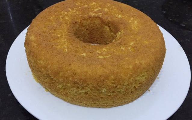Bolo de milho sem gluten e sem lactose