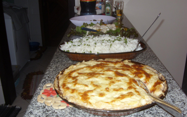 Escondidinho de frango ou filé mignon