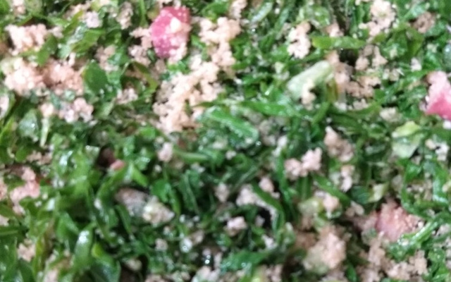 Farofa de couve mineira com bacon delicia