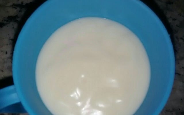 Mingau com leite condensado