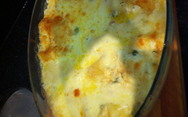 Lasanha de brócolis