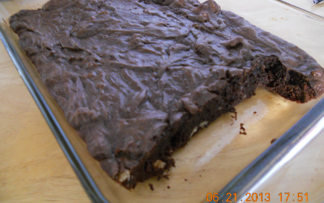 Tradicional brownie americano