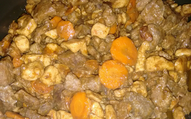 Mistura de carne com frango que fica uma delícia