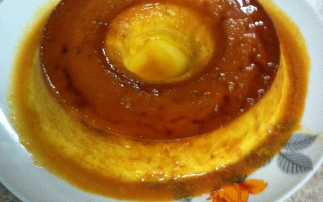 Pudim na panela elétrica de arroz