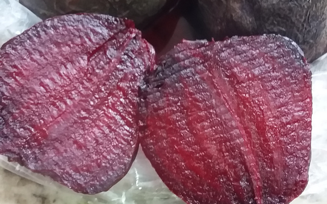 Beterraba cozida no microondas