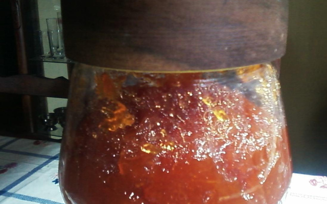 Doce de mamão maduro da Emeliza