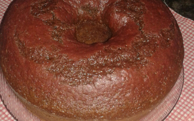 Bolo de beterraba com chocolate