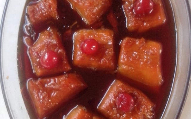 Doce de abóbora em calda