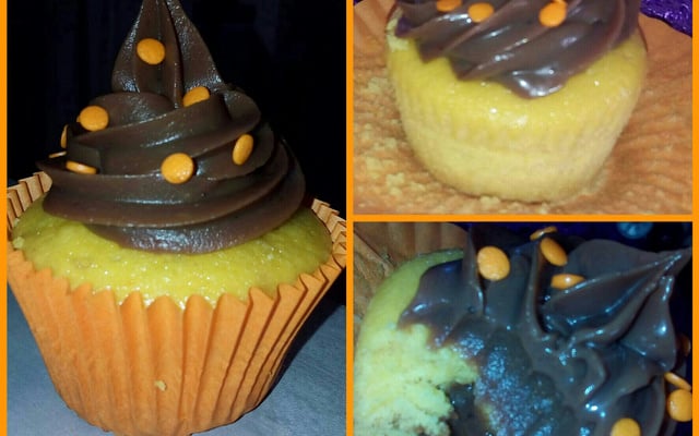 Cupcake de cenoura com Brigadeiro