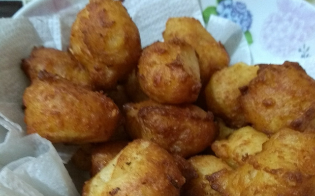 Bolinho de aipim sem recheio