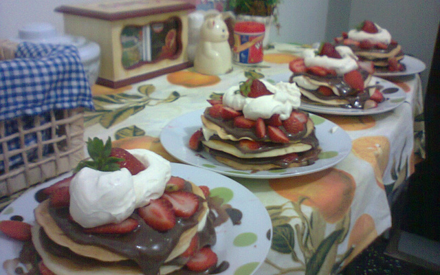 Panquecas doces americanas